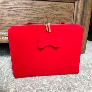 NWOT Estée Lauder Faux Velvet Makeup Case